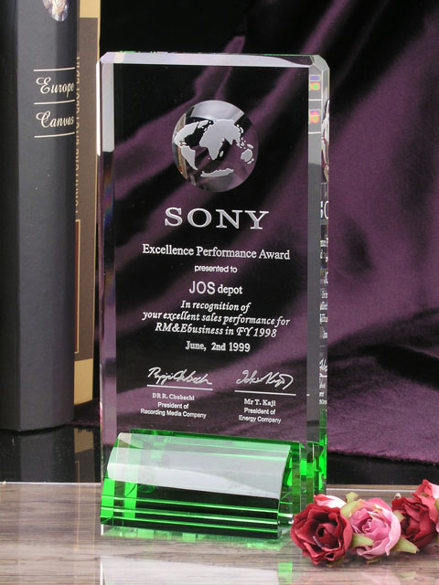 TROPHEE VERRE SONY